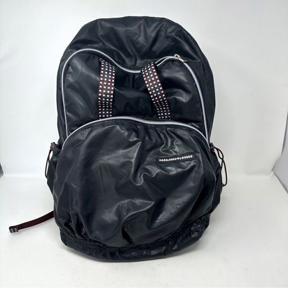 Harajuku Lovers Backpack Grey Nylon Rare
